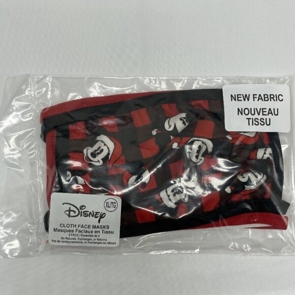 Disney Parks - (2) Pack Face Mask - Gingerbread Mickey & Santa Mickey - Picture 1 of 4